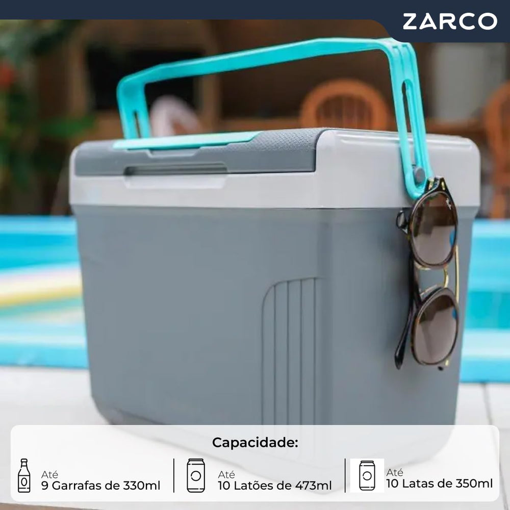 Termolar SUV Box 8L grey ideal for beach days and outdoor use.