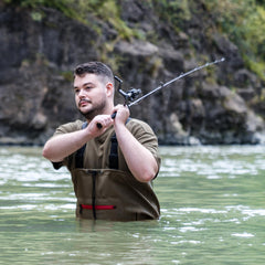 Anti-slip boots with TerraTrax waders for stability
