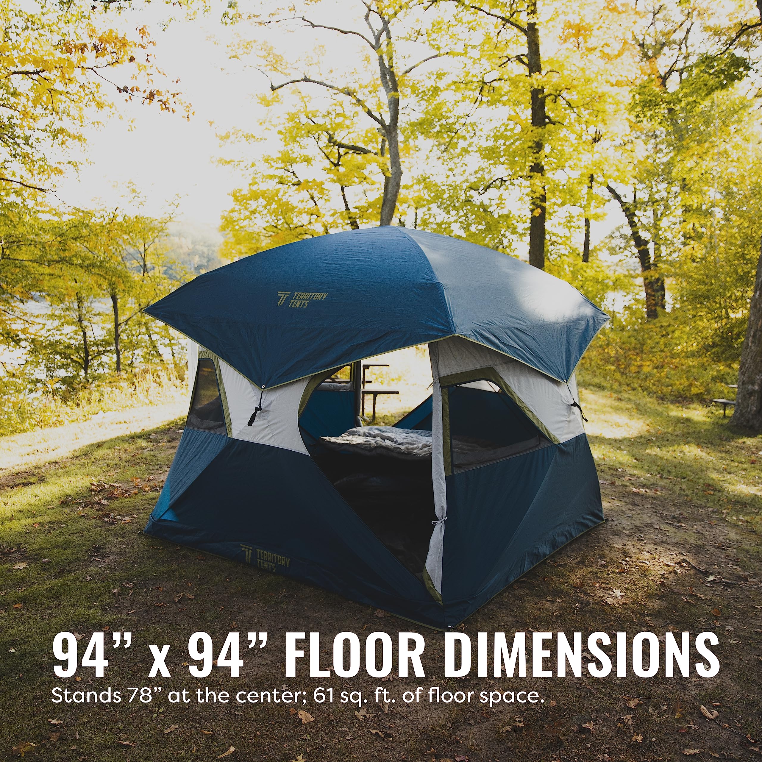 Jet Set 4 six-foot center height allows easy movement inside.