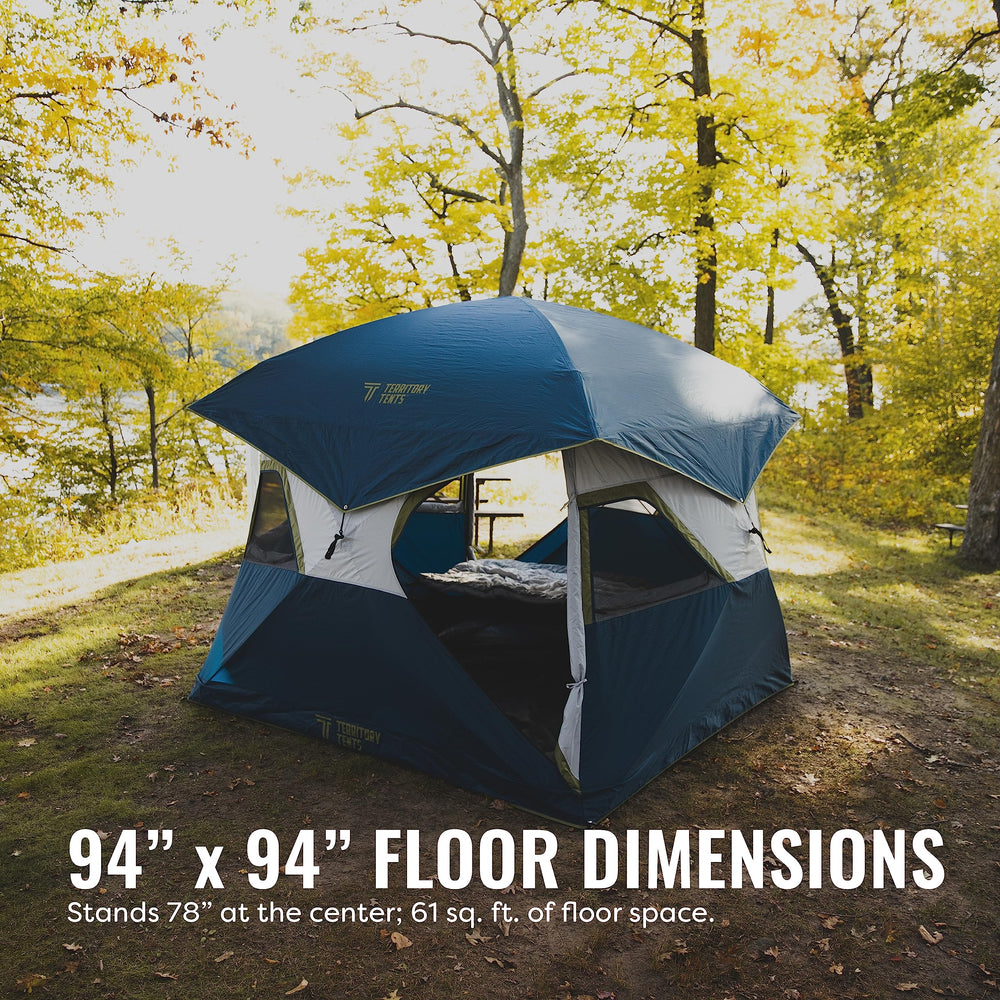 Jet Set 4 six-foot center height allows easy movement inside.