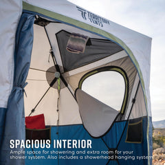 Territory TENTS Jet Set door open for easy access and privacy management