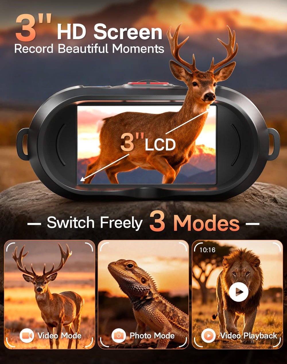 TERUNSOUl in-use camping scenario showing hands-free imaging