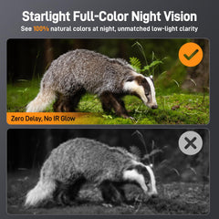 Teslong night vision goggles backlit-controls enables dark-mode operation during night adventures.