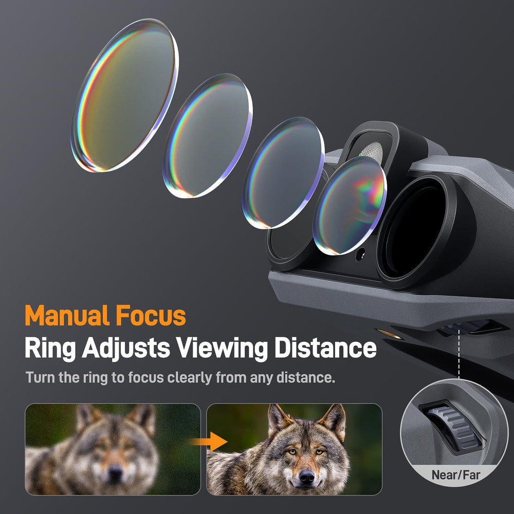 Teslong night vision goggles ir-illuminator supports visibility without glare in total darkness.