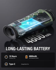 Teslong thermal monocular battery life illustrating long-lasting power for extended sessions