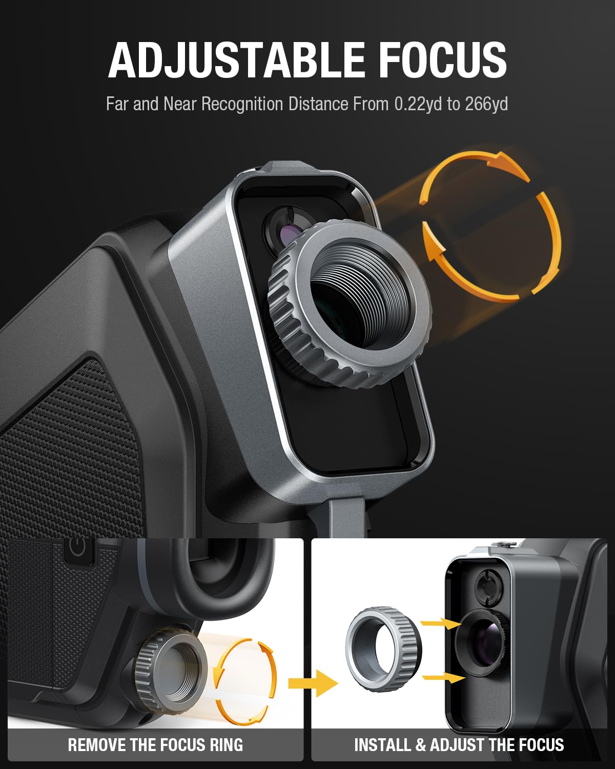 Teslong thermal monocular big-screen display enables easy detail in low light