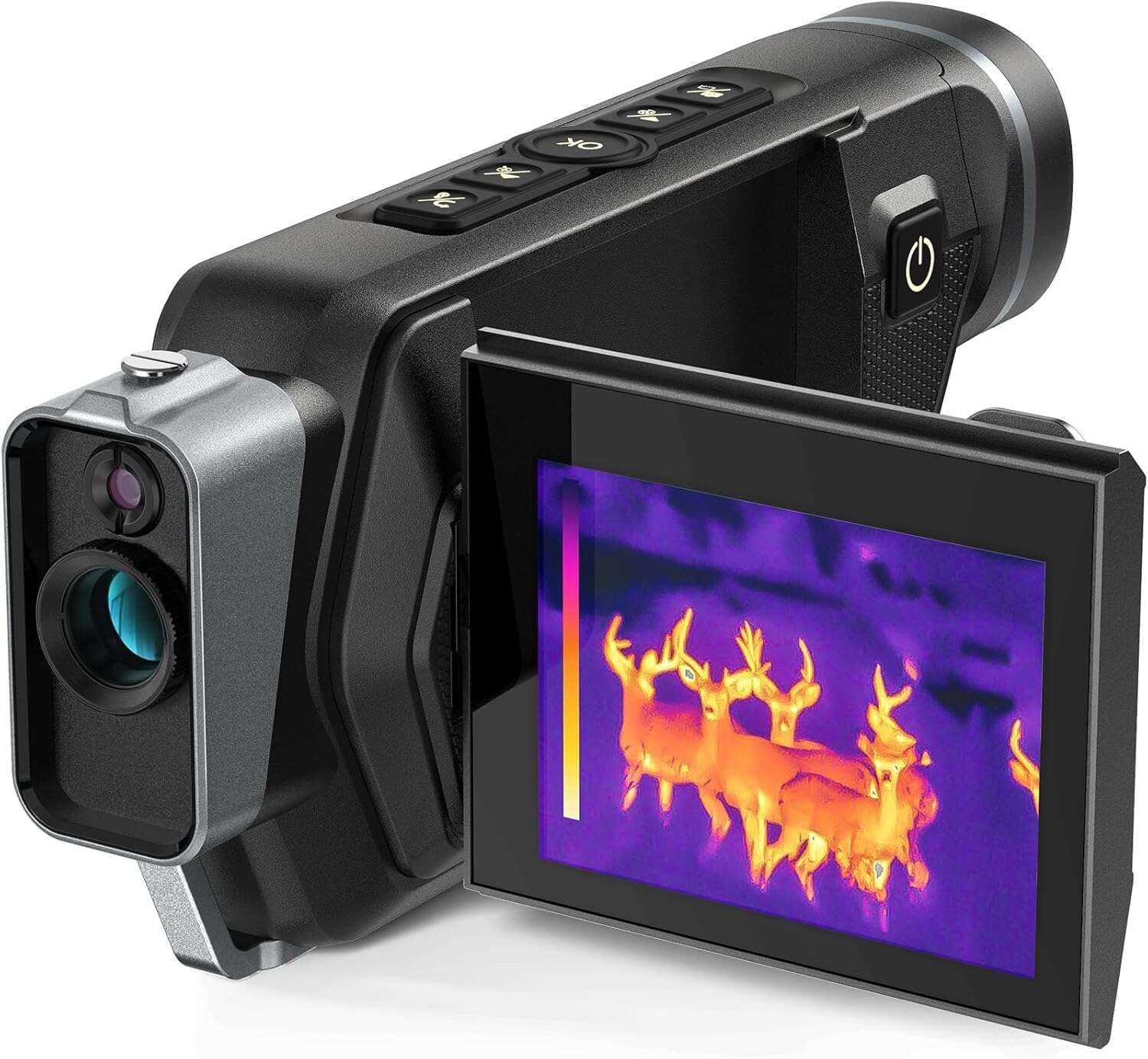 Teslong thermal monocular front view for hunting and wildlife monitoring