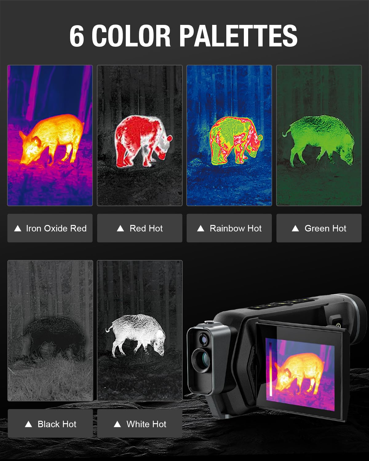 Teslong thermal monocular telephoto focus for distant subjects in wildlife