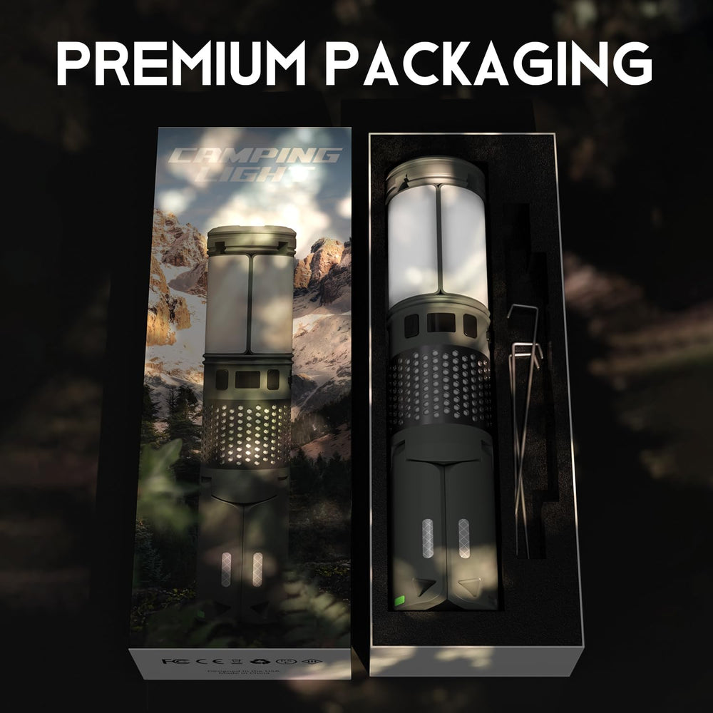 Tesmax compact-storage design keeps the lantern easy to pack for travel and outings.