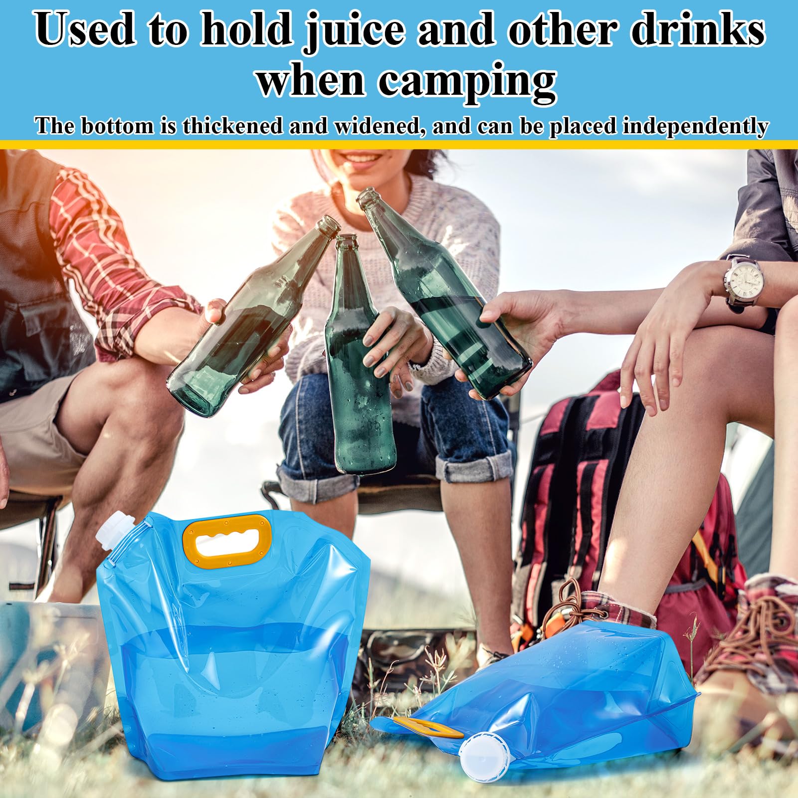 Tessco for you 1-3 gallon bag in use on a hiking trail