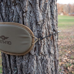 Tethrd Knushion Coyote field setup shows quick installation and reliable use.