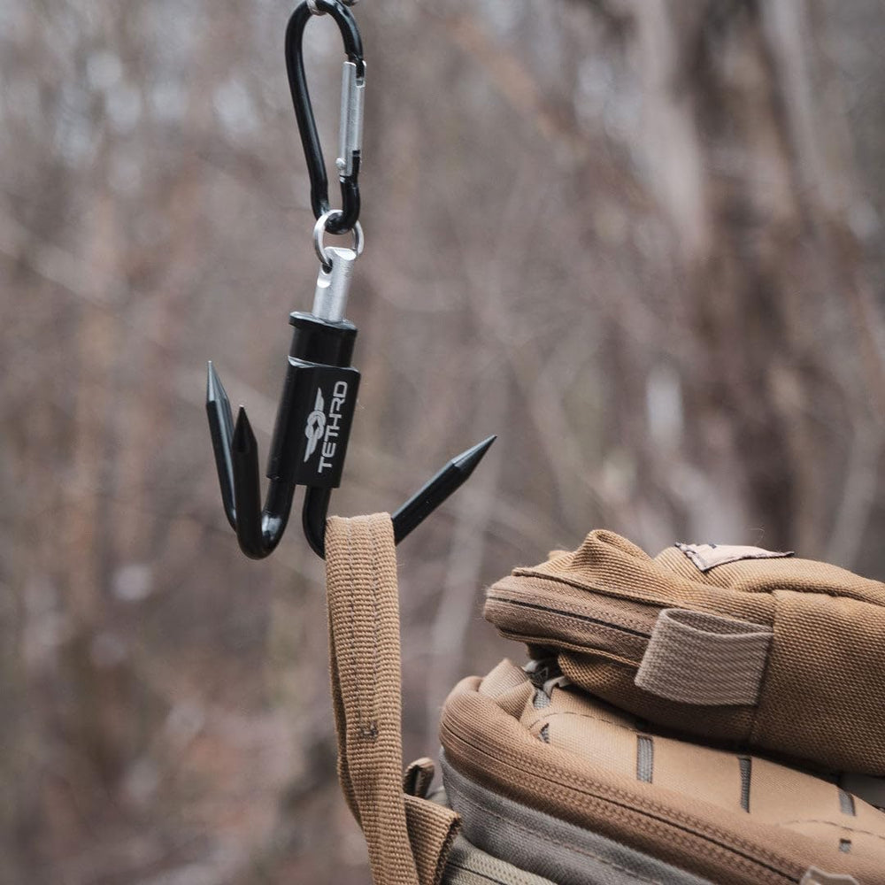 Tethrd Scorpion Gear Hook becomes a staple saddle-kit accessory.