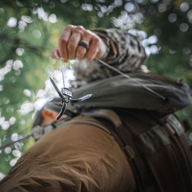 Tethrd Scorpion Gear Hook lightweight aluminum construction enhances mobility.