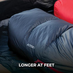 Compression sack demo for easy stuffing and space-saving packing.