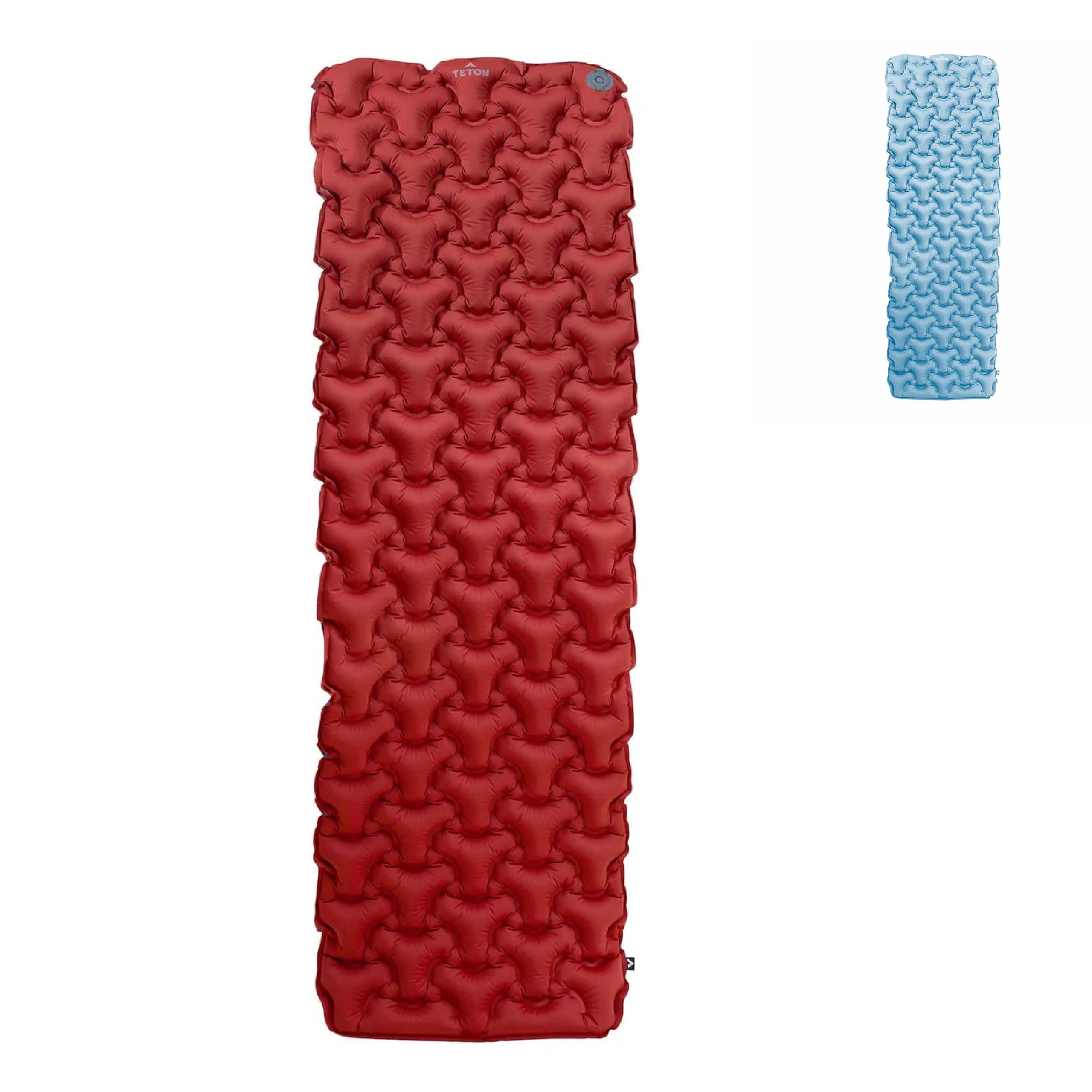 Teton Altos inflatable sleeping pad compact-pack enables easy backpacking setup.