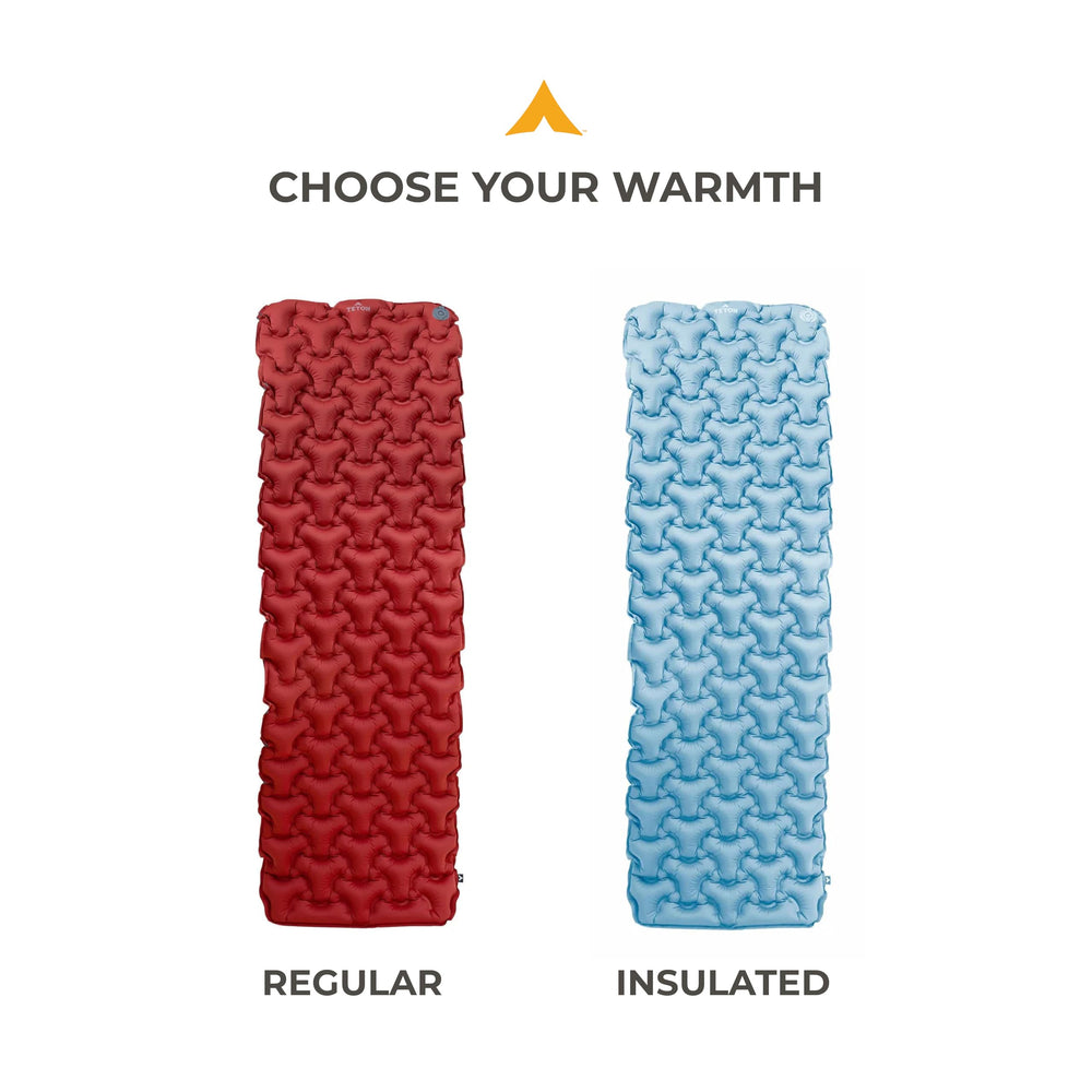 Teton Altos inflatable sleeping pad durable-construction suits varied camping trips.
