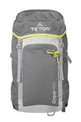 TETON Cirque 26L backpack folded compact for travel comfort.