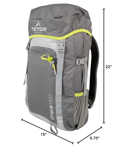 Cirque 26L packed with essentials using multiple pockets and gear loops.