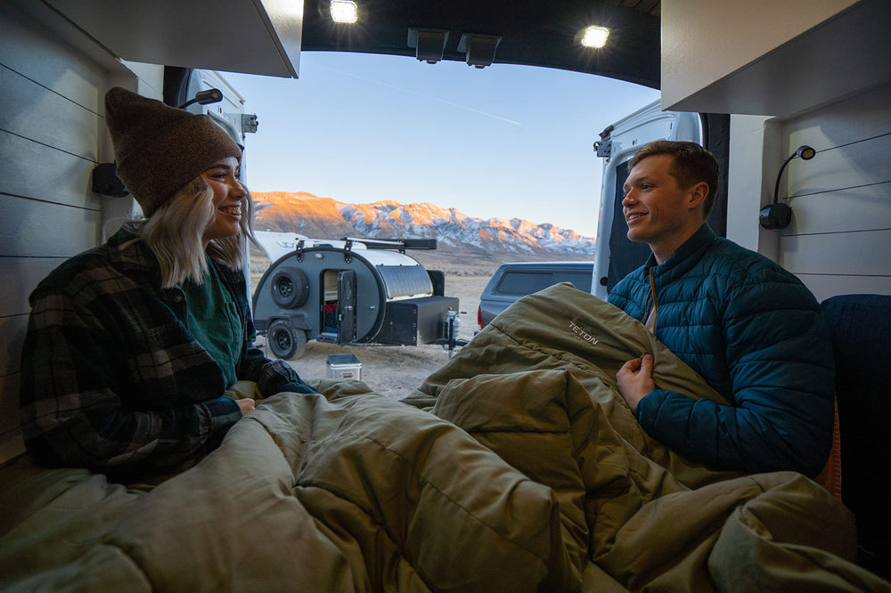 TETON Evergreen olive color blends with outdoor gear.