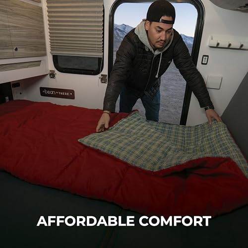 TETON Evergreen sleeping bag features multiple temperature ratings for adaptable comfort