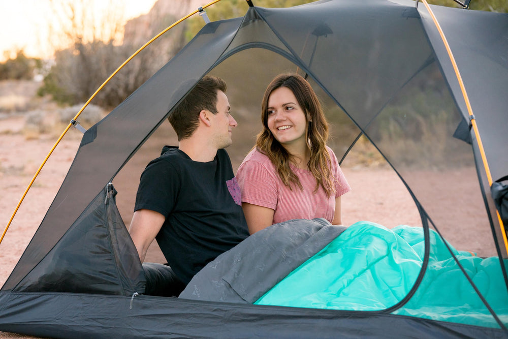 Teton Mammoth camping gear setup highlighting durable zippers