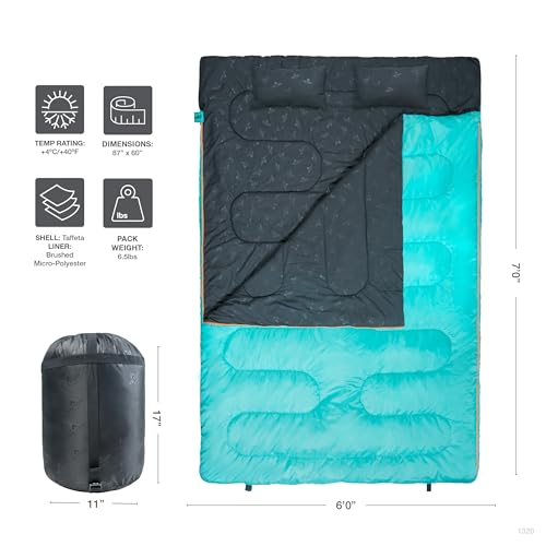Teton Mammoth packed in compression sack for easy transport