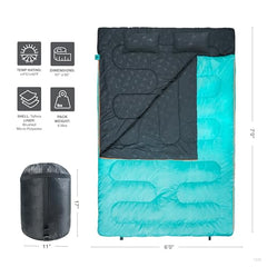 Teton Mammoth packed in compression sack for easy transport