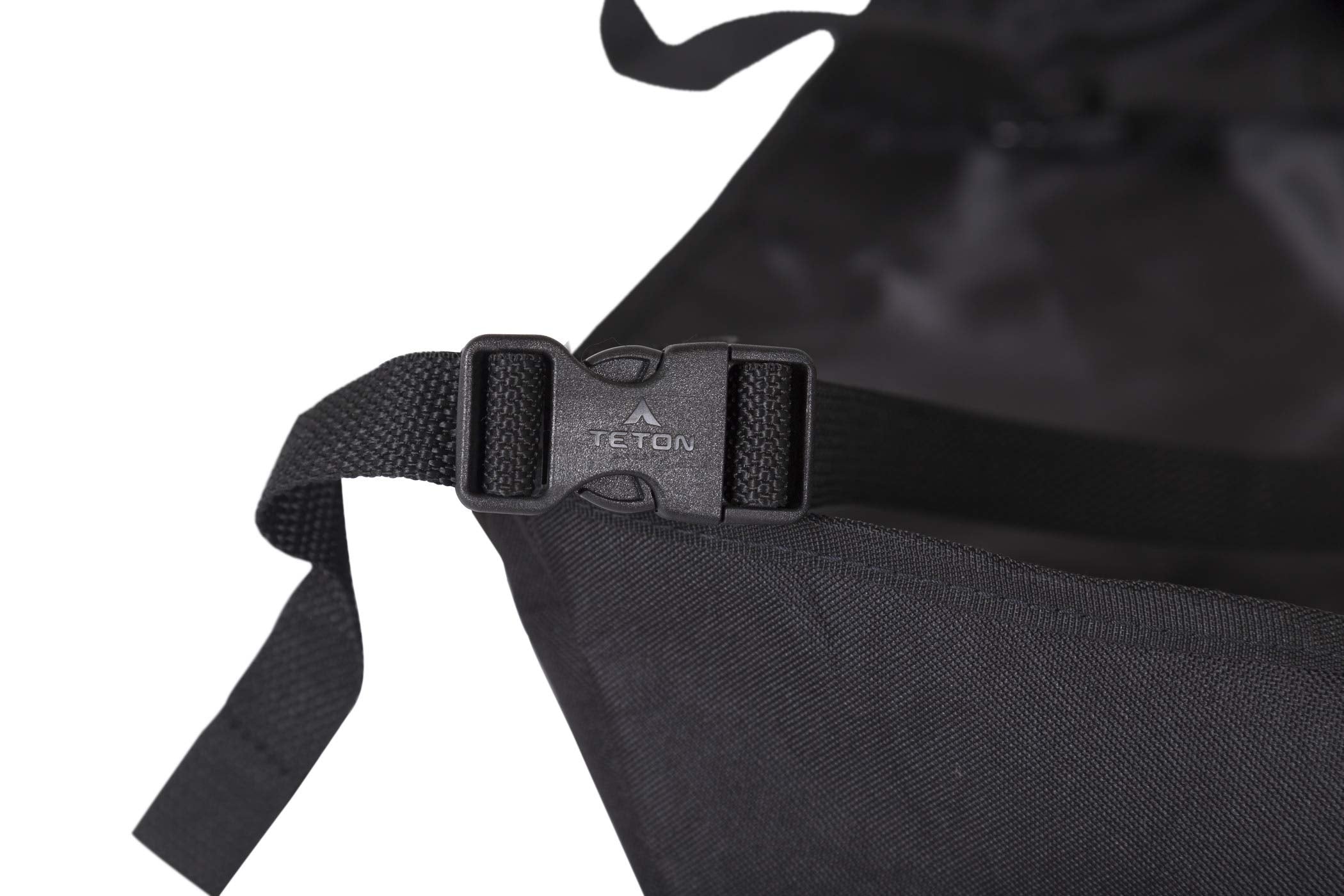 Teton Sports cot organizer pockets and fleece-lined sunglasses compartment for easy access.