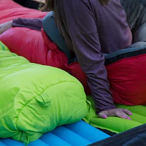 TETON Sports Altos blue sleeping pad with branding for cool nights