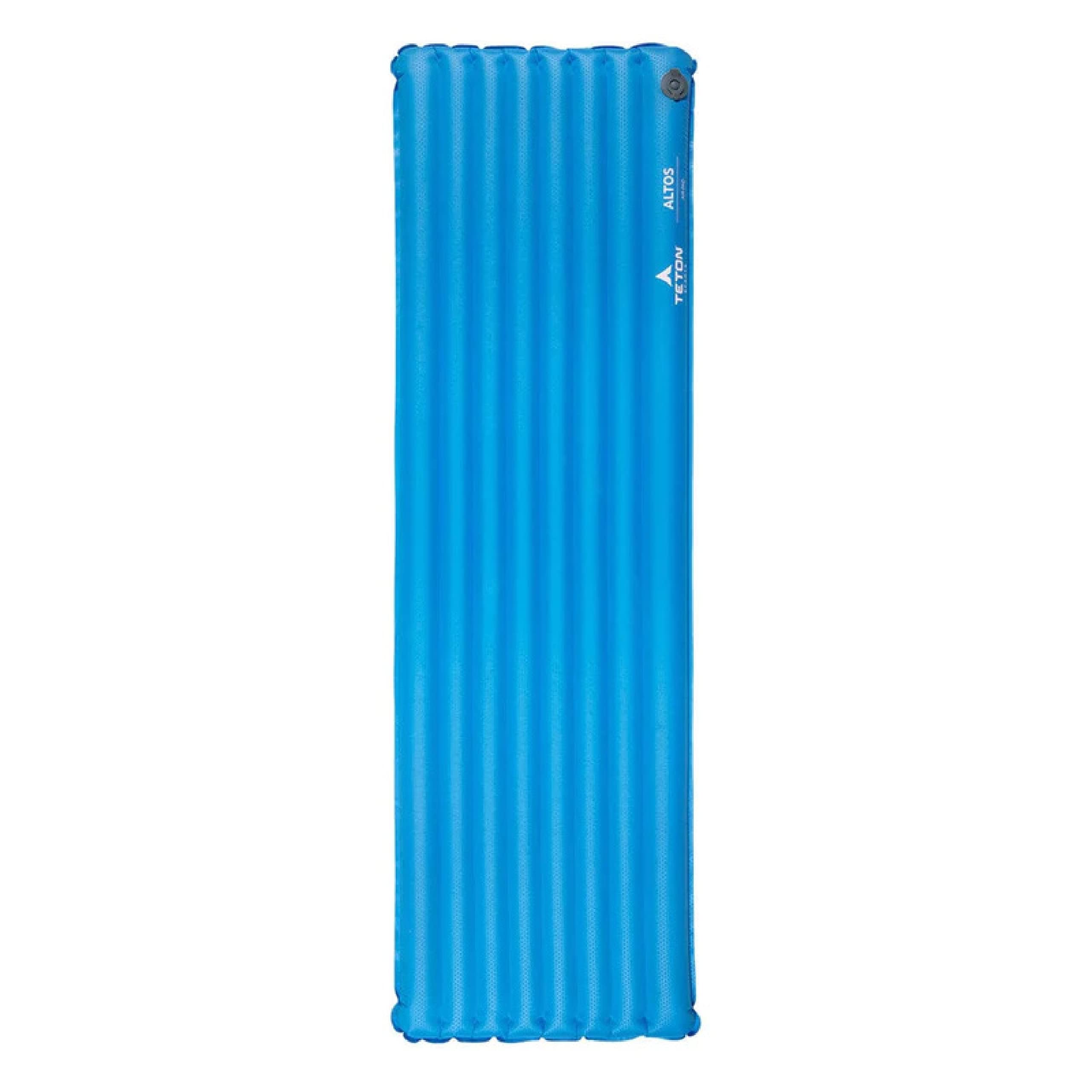 TETON Sports Altos insulated sleeping pad inflated outdoors for stable comfort