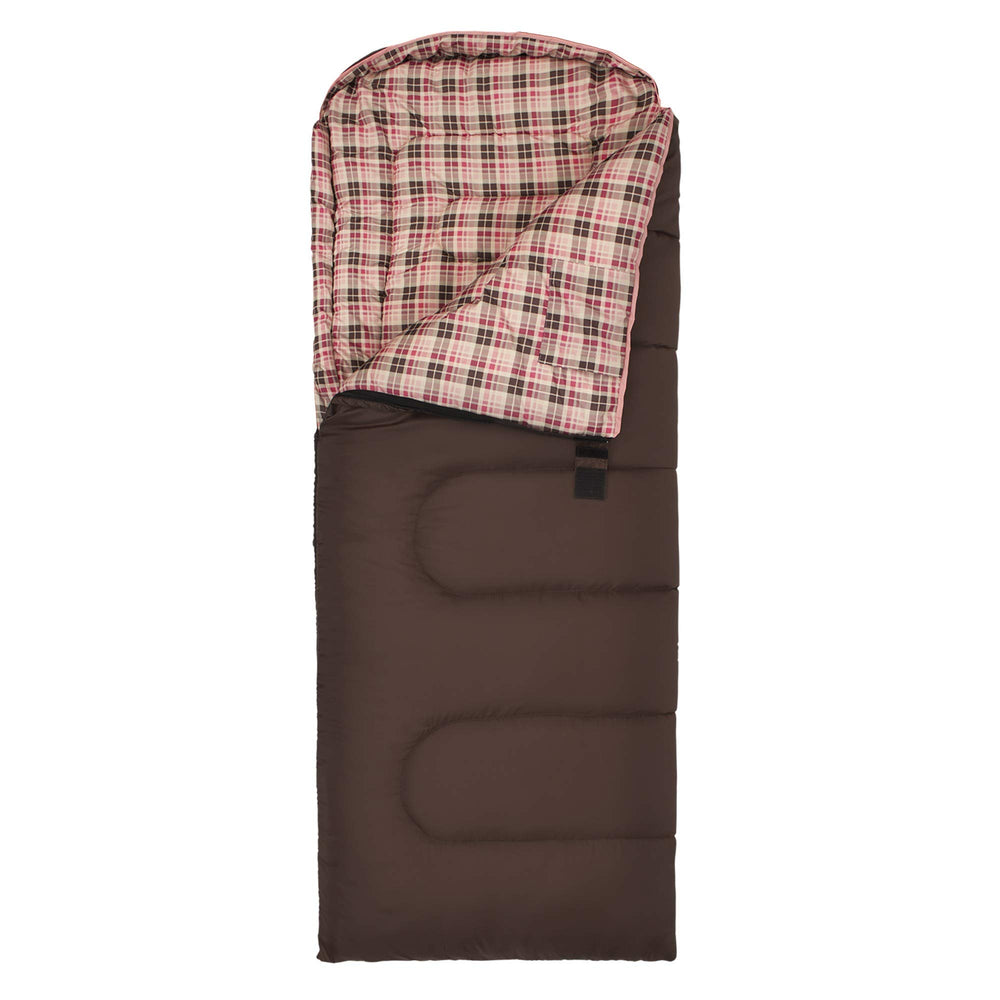 TETON Sports Celsius Jr draft-tube demonstrates warmth retention for chilly nights.
