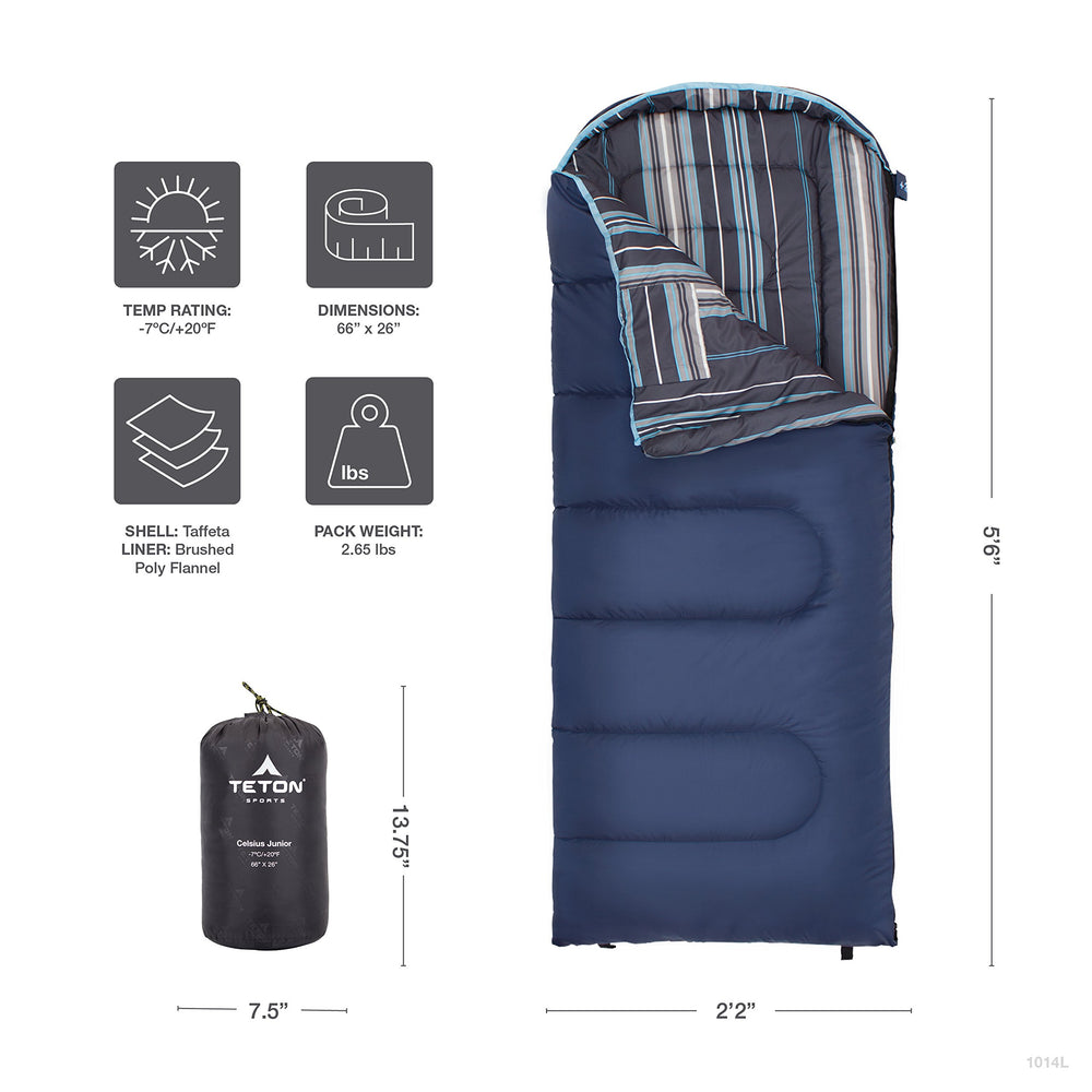 TETON Sports Celsius Jr stuff sack simplifies packing and transport