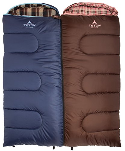 TETON Sports Celsius Jr two-way zipper offers adjustable ventilation for comfort.