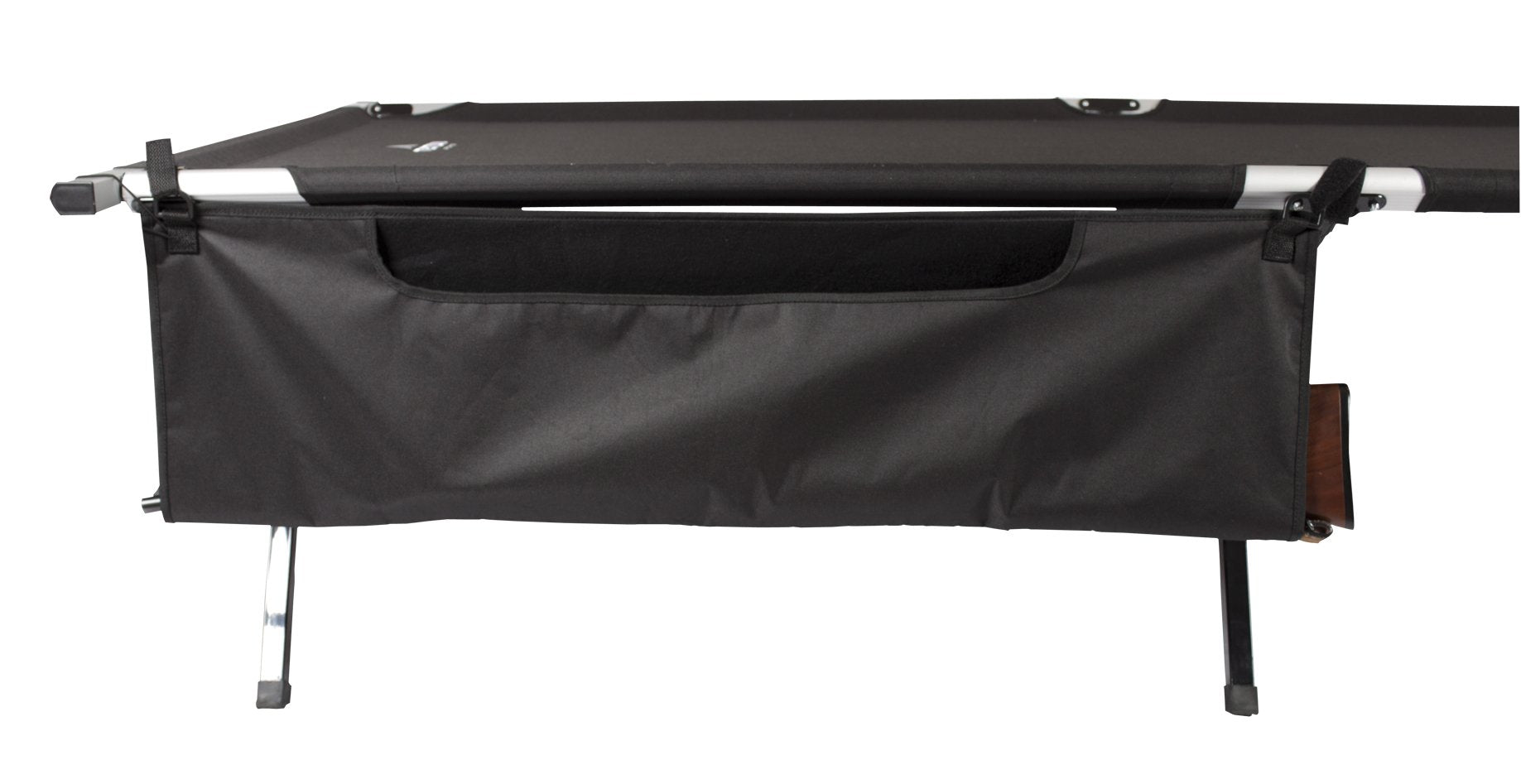 TETON Sports cot gun sleeve with top vent keeps gear accessible and off the ground.