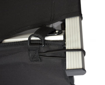 TETON Sports cot organizer with multiple pockets for books, toiletries, snacks, and more.