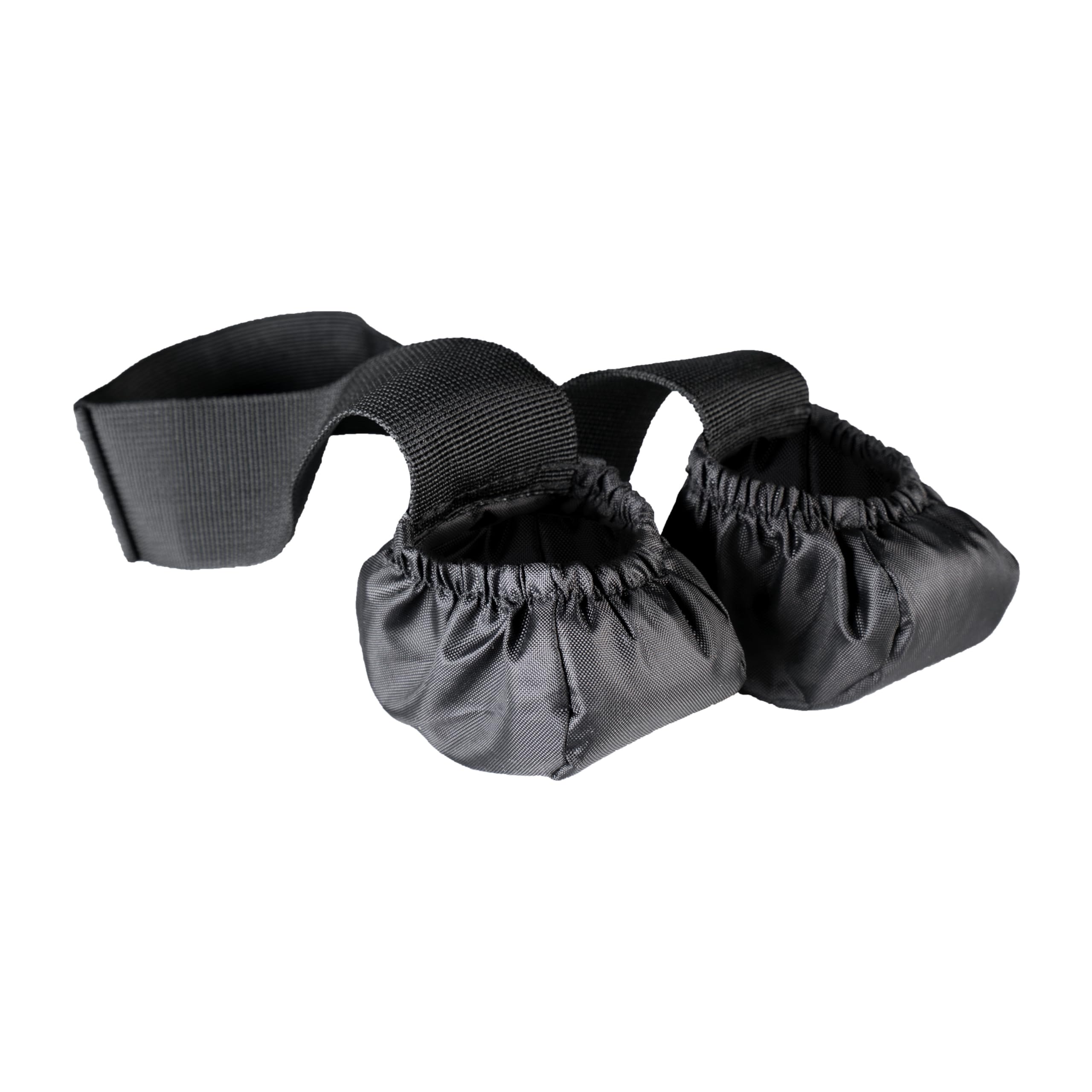 TETON Sports cot shoes attached to an indoor cot setup, protecting floors.