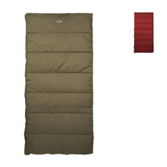 TETON Sports Evergreen sleeping bag shows its roomy rectangular shape for relaxed nights.