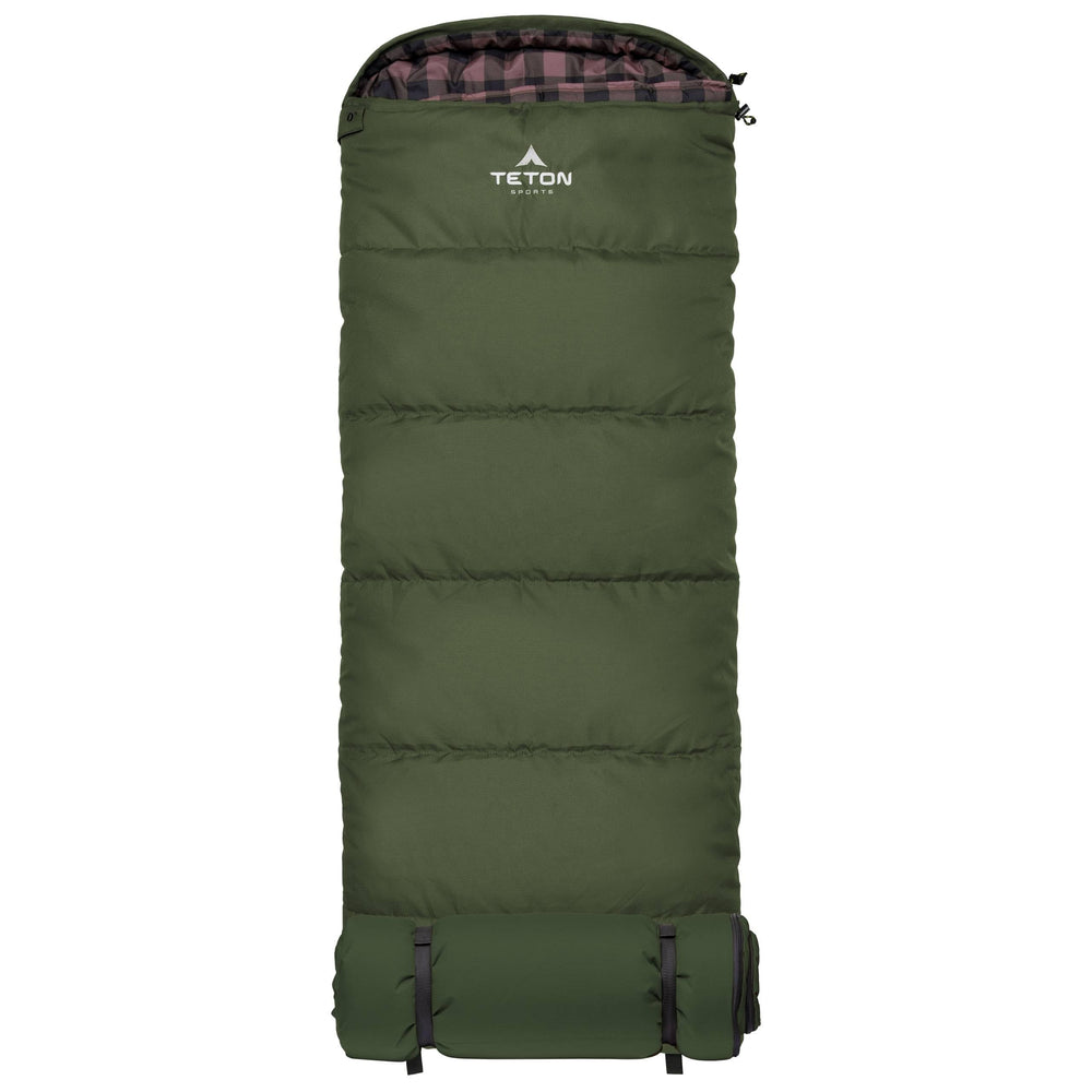 TETON Sports Junior 0 Degree sleeping bag front view, cozy kids camping warmth.