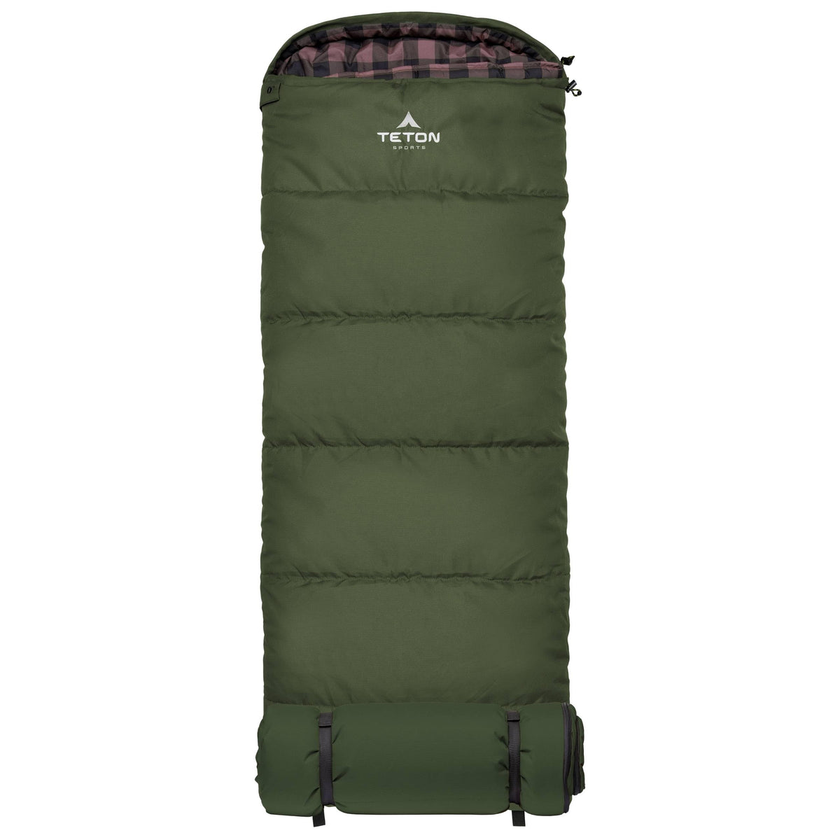 TETON Sports Junior 0 Degree sleeping bag front view, cozy kids camping warmth.