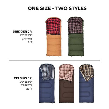 Hood detail on TETON Sports Junior sleeping bag for extra head warmth.