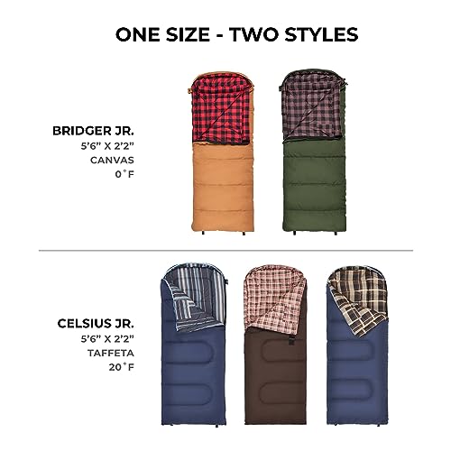 Hood detail on TETON Sports Junior sleeping bag for extra head warmth.