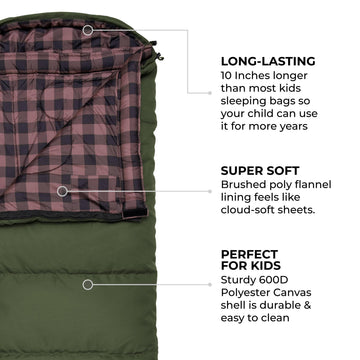Insulated pad compatibility for added warmth with the TETON Junior bag.