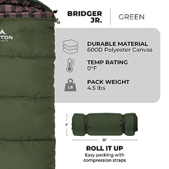 Durable stuff sack for easy packing of the TETON Junior bag.