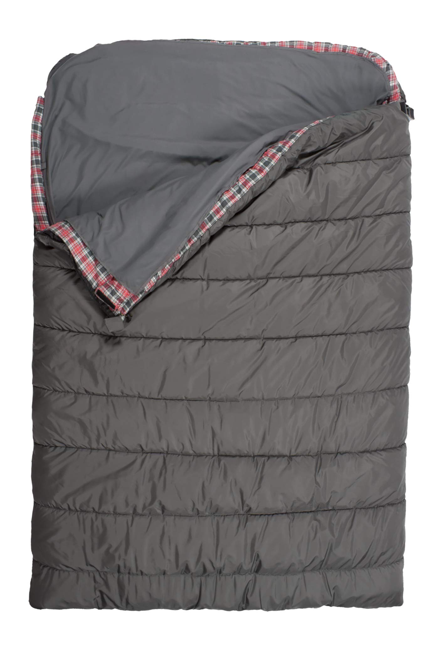 Teton Sports Mammoth liner inside sleeping bag showing extra warmth.