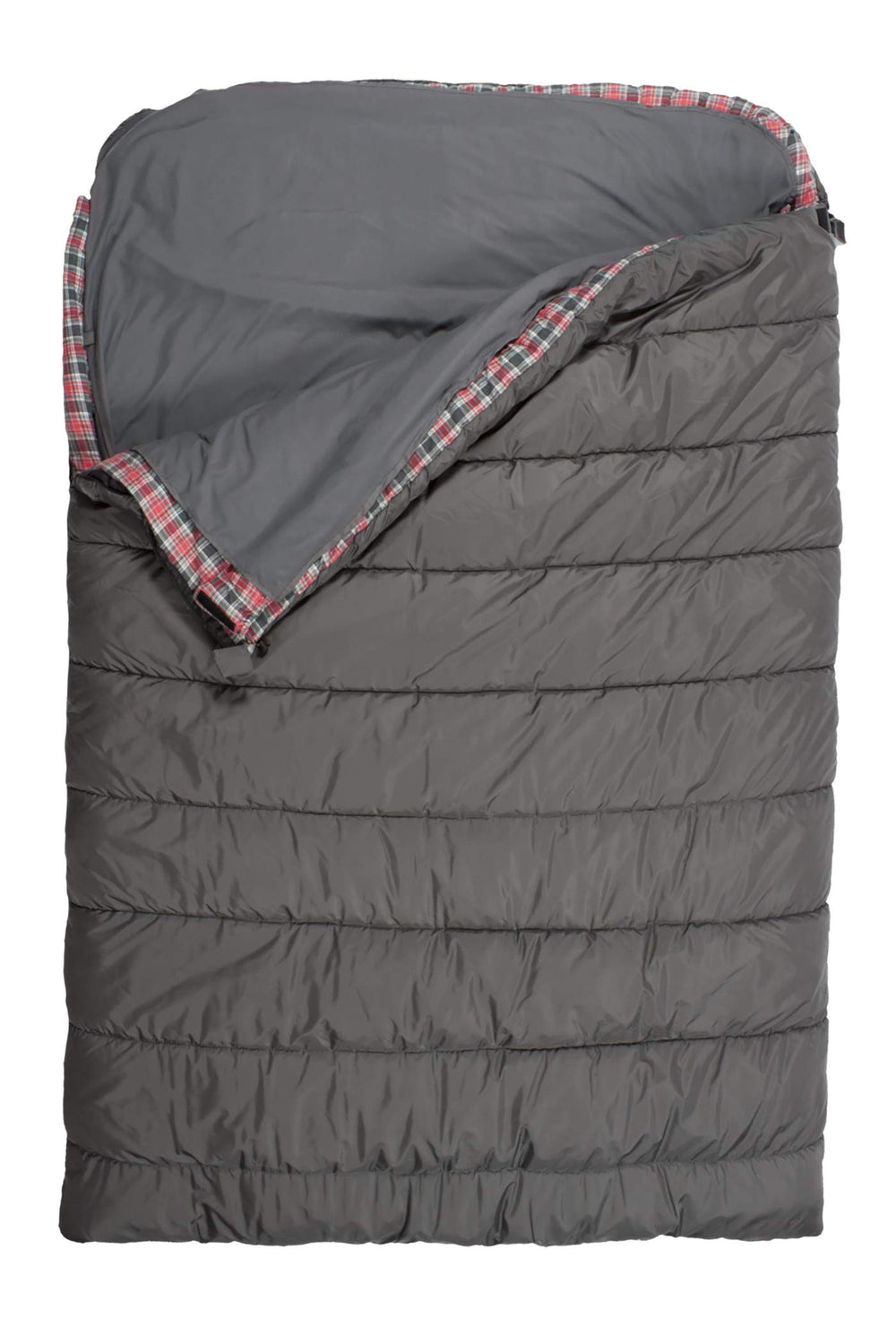 Teton Sports Mammoth liner inside sleeping bag showing extra warmth.
