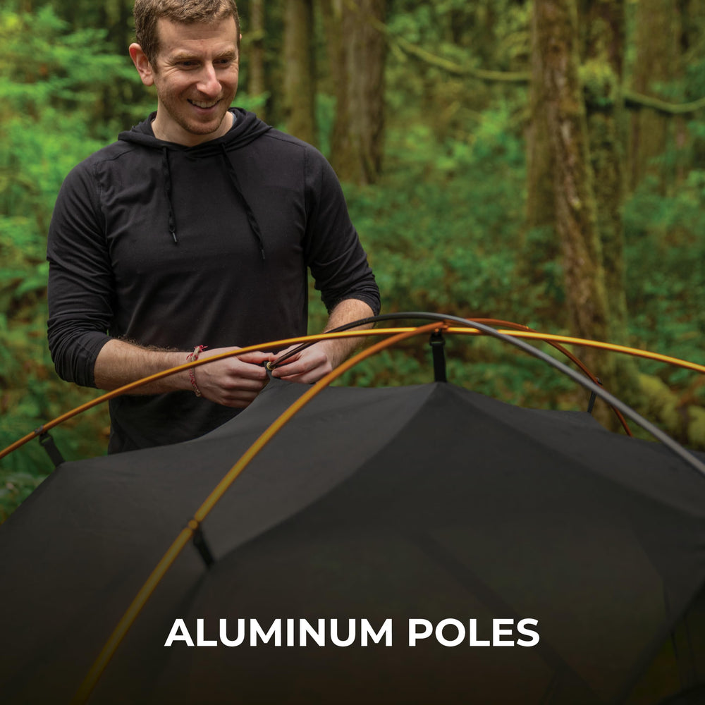 TETON Sports Mountain Ultra Tent quick setup design makes pitching fast after a day of hiking