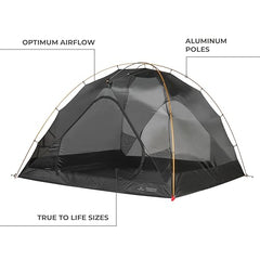 Teton Sports Mountain Ultra tent fully assembled shows spacious interior.