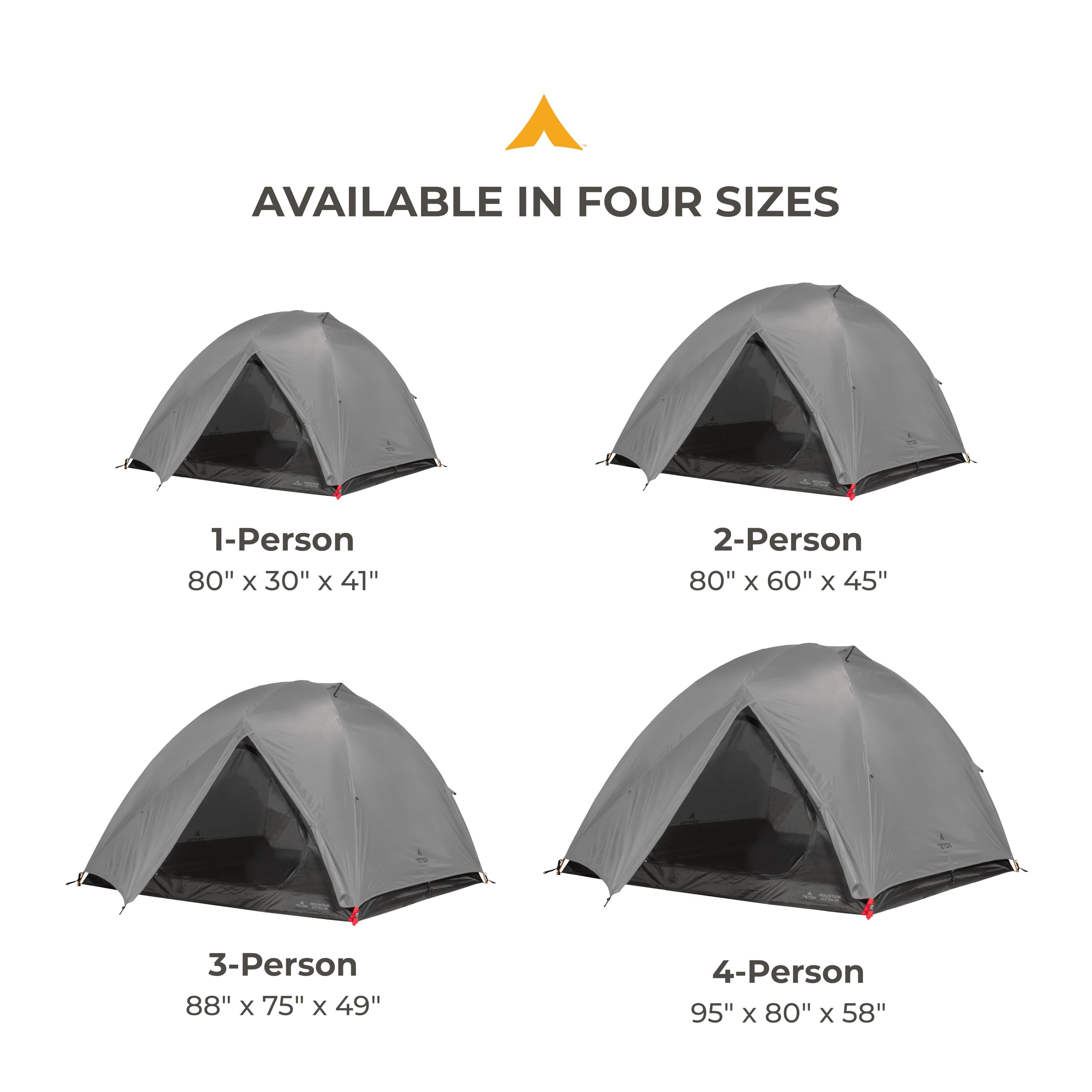 TETON Sports Mountain Ultra Tent waterproof rainfly protects against rain while keeping the interior dry