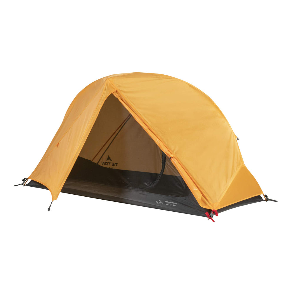 Teton Sports Mountain Ultra Tent yellow color stands out on campsites