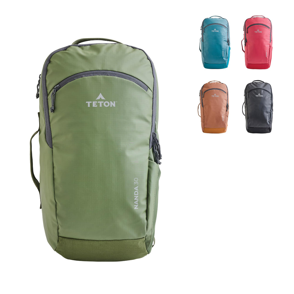 TETON Sports Nanda 30L backpack front view, ideal carry-on travel companion.
